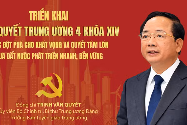 Quang cảnh Hội nghị toàn quốc quán triệt Nghị quyết Trung ương 4 khóa XIV, ngày 16/10/2026. (Ảnh: KHÁNH AN)