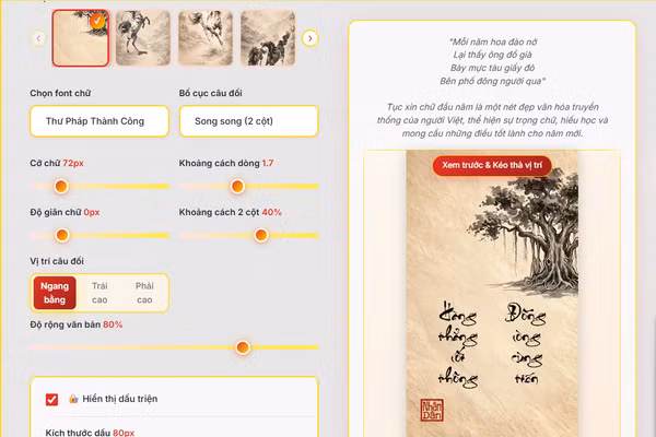 Hướng dẫn "xin chữ online" trên ứng dụng Ông Đồ Nhân Dân