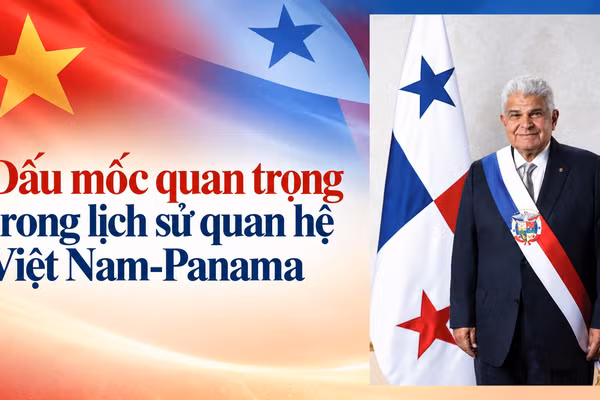 Tổng thống nước Cộng hòa Panama Jose Raul Mulino. Ảnh do Bộ Ngoại giao cung cấp.