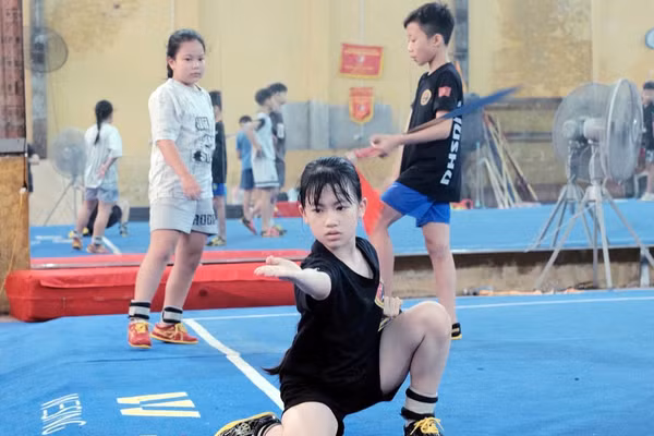 Wushu Hải Phòng định hướng đầu tư đào tạo tài năng trẻ để khẳng định vị thế. Ảnh: Báo Hải Phòng