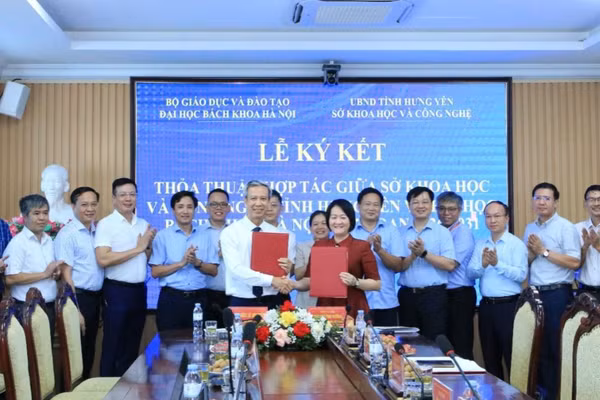 Sở Khoa học và Công nghệ Hưng Yên và Đại học Bách khoa Hà Nội ký kết thỏa thuận hợp tác giai đoạn 2026 - 2031.