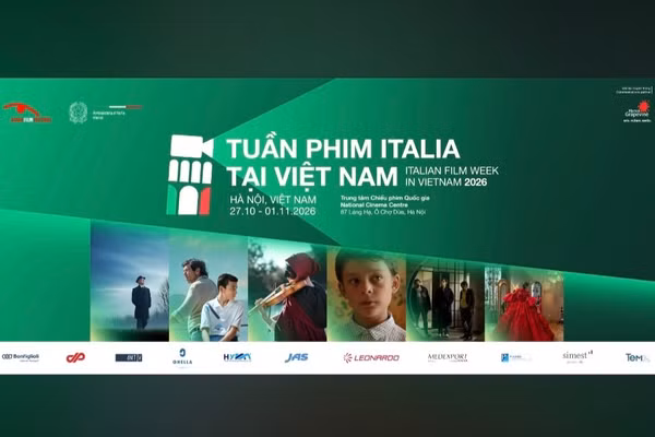 Tuần phim Italia tại Việt Nam 2026 diễn ra từ 27/10 đến 1/11. (Ảnh: Italia Film Week in Vietnam)