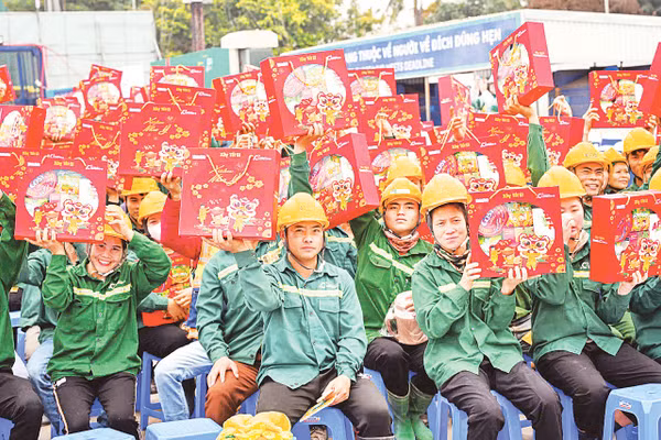Chương trình Xây Tết 2026 do Báo Nhân Dân cùng Công ty CP Xây dựng Coteccons tổ chức. Ảnh: Bảo Long