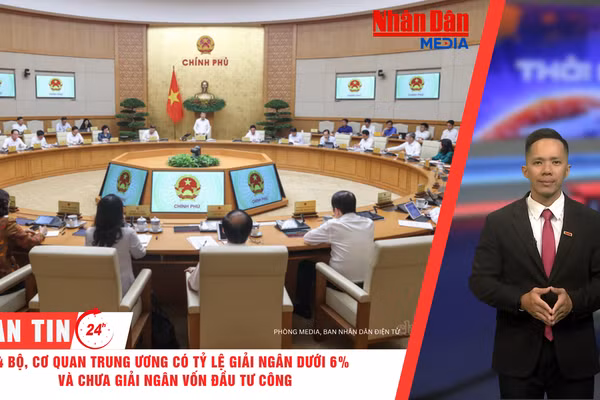 [Video] Thời sự 24h ngày 15/8/2026: 4 bộ, cơ quan trung ương có tỷ lệ giải ngân dưới 6% và chưa giải ngân vốn đầu tư công