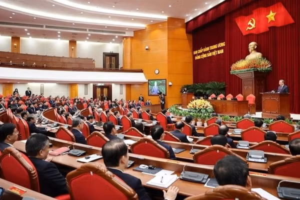 Ban Chấp hành Trung ương quyết định nhiều nội dung quan trọng, trong đó thống nhất số lượng nhân sự Bộ Chính trị, Ban Bí thư khóa XIV. (Ảnh Nhật Bắc)