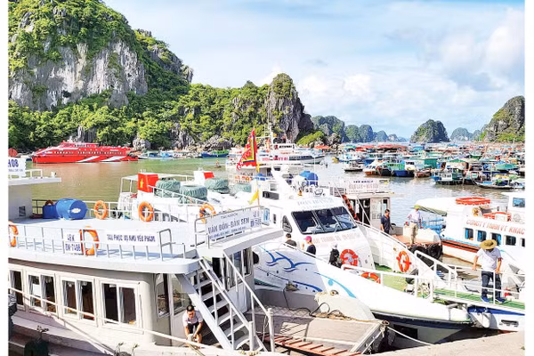 Cảng tàu Cái Rồng, đặc khu Cô Tô, Quảng Ninh. 
