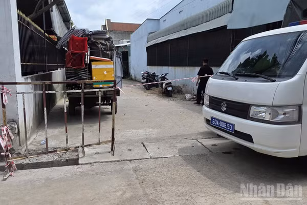 Hiện trường khu vực nơi xảy ra vụ việc.