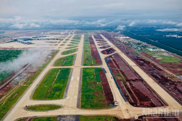 Toàn cảnh dự án sân bay Long Thành sau gần 6 năm kể từ ngày khởi công.