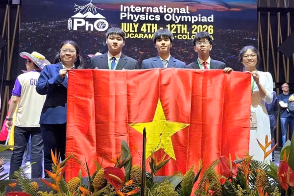 Đội tuyển Việt Nam tham dự kỳ thi Olympic Vật lý quốc tế năm 2026. (Ảnh: Bộ Giáo dục và Đào tạo)