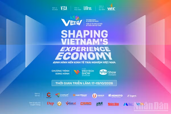 Vietnam Event & Exhibition Week 2026 - Tuần lễ tổ chức sự kiện và triển lãm Việt Nam 2026 (VEEW 2026) chính thức diễn ra từ 17-19/10 tại Trung tâm Hội chợ triển lãm Việt Nam (VEC), Đông Anh, Hà Nội.