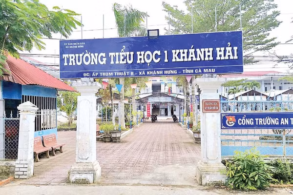 Trường tiểu học 1 Khánh Hải (xã Khánh Hưng) là đơn vị tiếp nhận Trường tiểu học 4 Khánh Hải cho năm học mới 2026-2027.