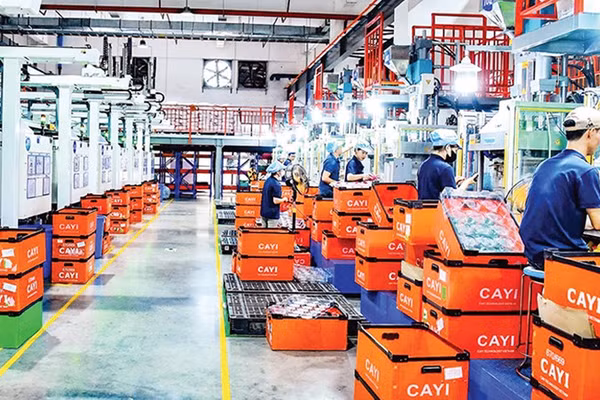 Dây chuyền sản xuất của Công ty Trách nhiệm hữu hạn CAYI Technology Việt Nam (tại Bắc Ninh). 
