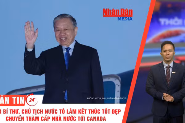 [Video] Thời sự 24h ngày 26/9: Tổng Bí thư, Chủ tịch nước Tô Lâm kết thúc tốt đẹp chuyến thăm cấp Nhà nước tới Canada