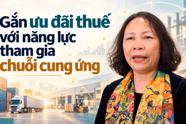 Bà Lê Thị Duyên Hải, Phó Chủ tịch kiêm Tổng Thư ký Hội Tư vấn thuế Việt Nam. (Ảnh: Thanh Phương)