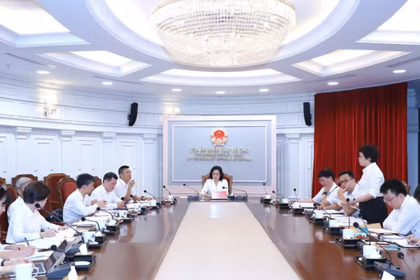 Quang cảnh cuộc họp. (Ảnh: MĐ)