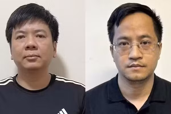Nguyễn Ngọc Thủy và Đặng Văn Hiển. (Nguồn: Bộ Công an)