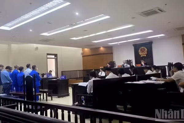 Quang cảnh phiên phúc thẩm. (Ảnh: HN)