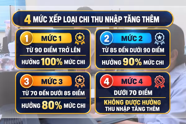 [Video] Thành phố Hồ Chí Minh quy định 4 mức xếp loại để chi thu nhập tăng thêm