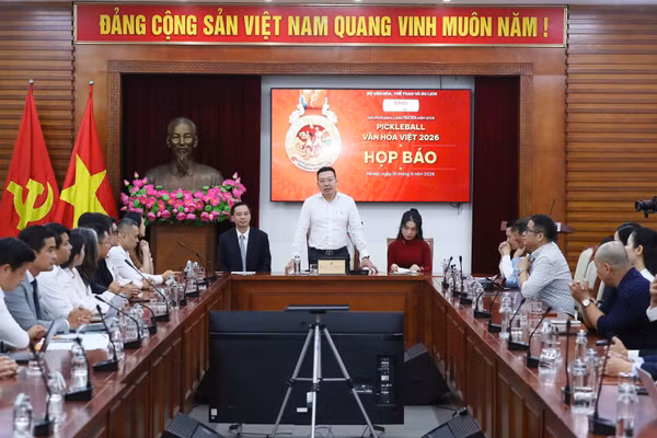 Quang cảnh buổi họp báo. (Ảnh: Ban tổ chức)