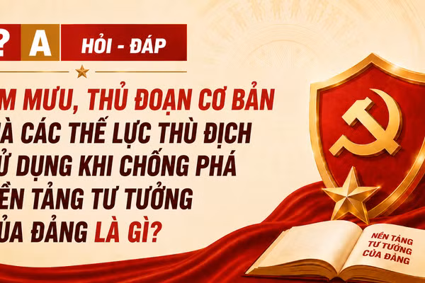 [Hỏi-đáp] Âm mưu, thủ đoạn cơ bản mà các thế lực thù địch sử dụng khi chống phá nền tảng tư tưởng của Đảng là gì? 