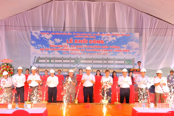 Khu tái định cư Tân An-Bình Hiệp đóng góp đáng kể vào kết quả giải ngân vốn đầu tư công của tỉnh Tây Ninh năm 2026. (Ảnh: THANH PHONG)