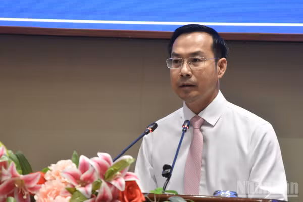 Tân Chủ tịch Ủy ban nhân dân tỉnh Đồng Tháp Nguyễn Thanh Nhàn. (Ảnh: NGUYỄN SỰ).