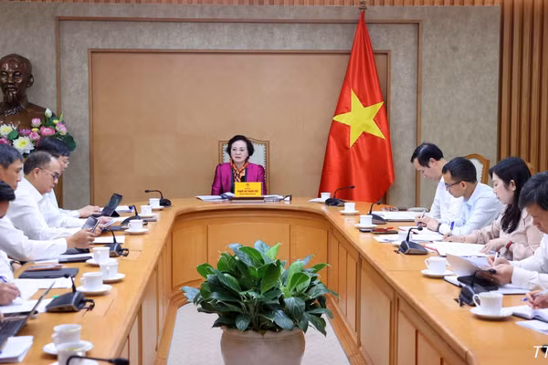 Phó Thủ tướng Phạm Thị Thanh Trà chủ trì buổi làm việc. (Ảnh: TTXVN)