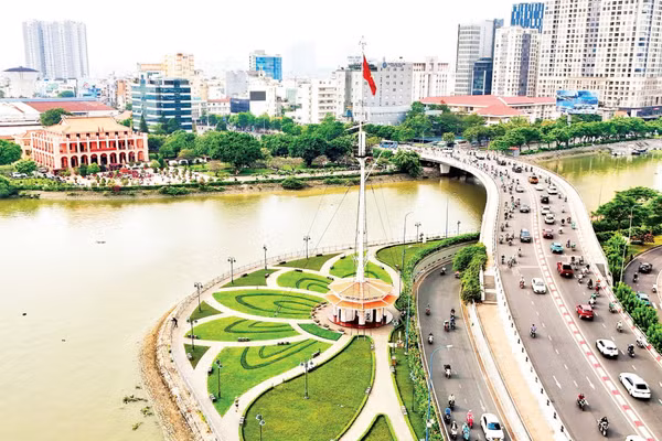 Khu vực Bến Nhà Rồng (Thành phố Hồ Chí Minh) - địa điểm được chuyển hướng sang phát triển công viên văn hóa. (Ảnh HỒNG ĐẠT)