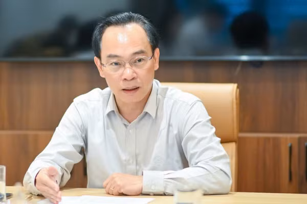 Bộ trưởng Giáo dục và Đào tạo Hoàng Minh Sơn chia sẻ về những định hướng, vận hành trường phổ thông nội trú liên cấp. (Ảnh: THẾ ĐẠI)