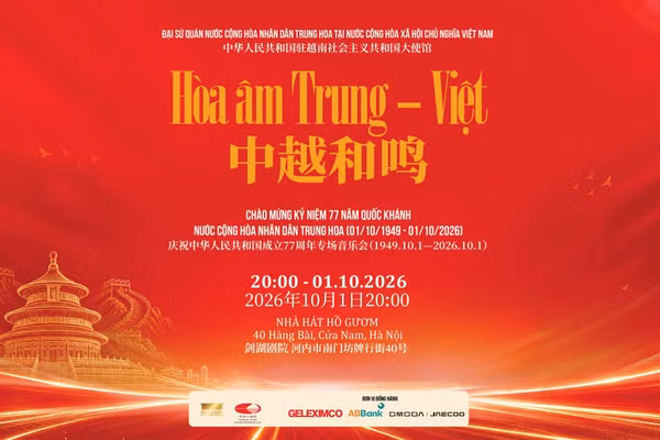 Chương trình nghệ thuật “Hòa âm Trung-Việt” quy tụ nhiều nghệ sĩ tên tuổi của hai quốc gia. (Ảnh: BTC )