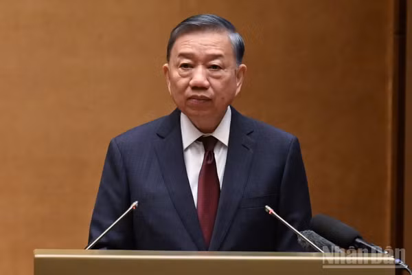 Tổng Bí thư, Chủ tịch nước Tô Lâm phát biểu chỉ đạo hội nghị. (Ảnh: TRẦN HẢI)