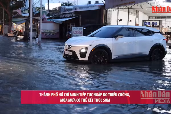 [Video] Thành phố Hồ Chí Minh tiếp tục ngập do triều cường, mùa mưa có thể kết thúc sớm