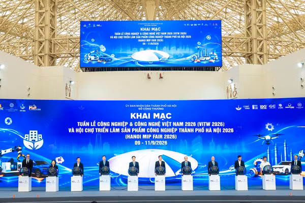 Lễ khai mạc VITW 2026 diễn ra ngày 9/9, mở đầu cho ba ngày triển lãm và hội nghị tại VEC. (Ảnh: BTC cung cấp)