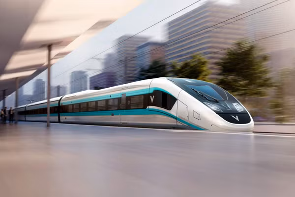 Hình ảnh minh họa thiết kế tàu tốc độ cao của VinSpeed. (Ảnh: Siemens)