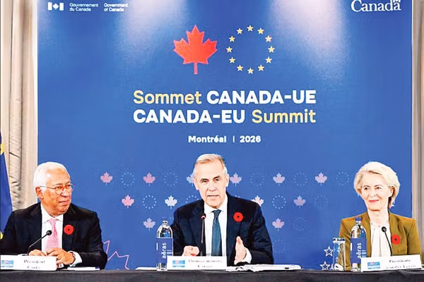 Các đại biểu dự Hội nghị thượng đỉnh Canada-EU ở Montreal. (Ảnh: HỘI ĐỒNG CHÂU ÂU)