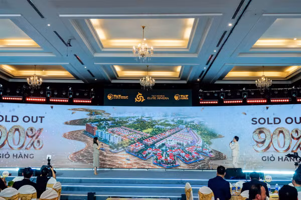 T&T Homes Elite Rivera “sold out” 90% giỏ hàng chỉ sau hơn 2 giờ giới thiệu, mở bán. (Ảnh: T&T)