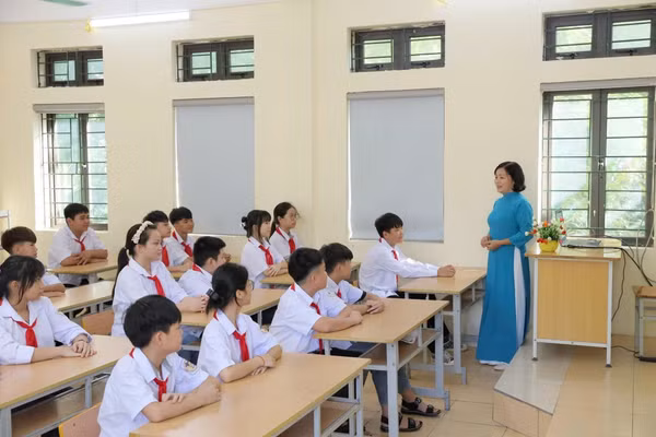Đổi mới hoạt động dạy và học ở xã Lương Sơn, tỉnh Phú Thọ. Ảnh: Ngọc Hoa