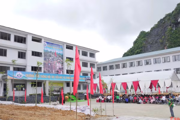 Vận hành thử nghiệm Trường Phổ thông nội trú Tiểu học và THCS Trà Lĩnh. 