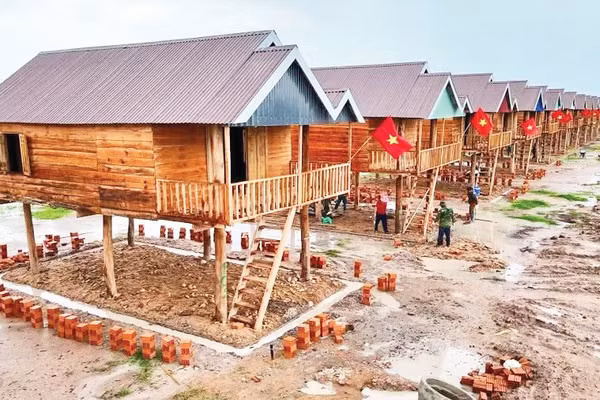 Khu tái định cư tại xã Ia Tul. Ảnh: R’Piên