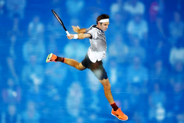 Phong cách đẹp nhưng dữ dội là lý do Roger Federer trở nên độc nhất vô nhị. Nguồn | Australian Open