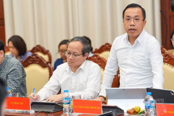 Ông Lê Hoàng Chính Quang - Cục trưởng Cục Công nghệ thông tin, Ngân hàng Nhà nước. (Ảnh: VIỆT PHONG)