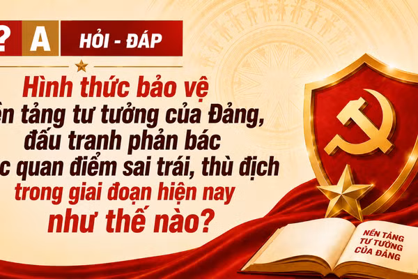 [Hỏi-đáp] Hình thức bảo vệ nền tảng tư tưởng của Đảng, đấu tranh phản bác các quan điểm sai trái, thù địch trong giai đoạn hiện nay như thế nào?