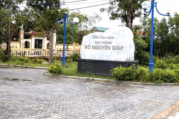 Khu lưu niệm Đại tướng Võ Nguyên Giáp ở thôn An Xá, xã Lệ Thủy. (Ảnh: HP) 