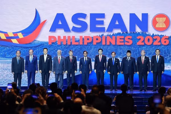 Thủ tướng Lê Minh Hưng cùng Trưởng đoàn các nước ASEAN tham dự phiên khai mạc Hội nghị Cấp cao ASEAN lần thứ 48. (Ảnh: Dương Giang/TTXVN)