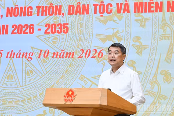 Thủ tướng Chính phủ Lê Minh Hưng phát biểu ý kiến kết luận hội nghị. (Ảnh: TRẦN HẢI)