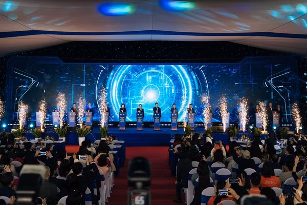 Nhấn nút khởi công Khu Công viên Công nghệ số và hỗn hợp tại Hà Nội.