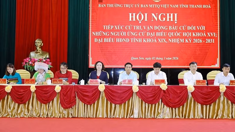 Những người ứng cử đại biểu Quốc hội, Hội đồng nhân dân tỉnh Thanh Hóa, nhiệm kỳ 2026-2031.