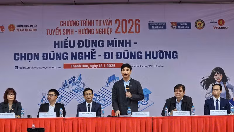 Ban tư vấn tuyển sinh năm 2026 tại Thanh Hóa.