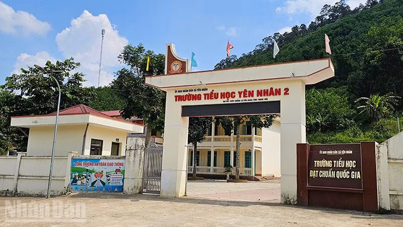 Một cơ sở giáo dục bậc tiểu học ở xã miền núi tỉnh Thanh Hóa.