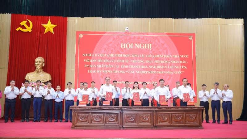 Kiểm toán nhà nước ký Quy chế phối hợp tỉnh Ninh Bình.